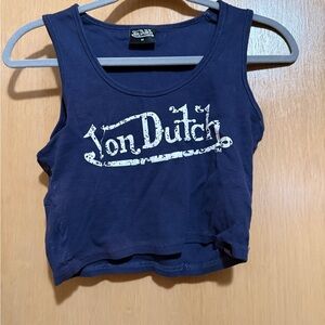 Von Dutch Navy Crop Top